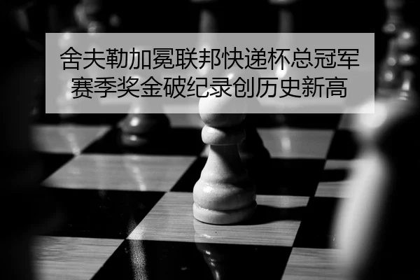 舍夫勒加冕联邦快递杯总冠军 赛季奖金破纪录创历史新高